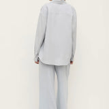 Assembly Label Everyday Womens Linen Long Sleeve Shirt | Cloud (PRE-ORDER)