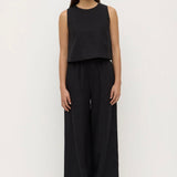 Assembly Label Everyday Linen Pant | Black (PRE-ORDER)