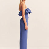 Shona Joy Campbell Strapless Bubble Maxi Dress | Wave Blue (PRE-ORDER)