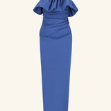 Shona Joy Campbell Strapless Bubble Maxi Dress | Wave Blue (PRE-ORDER)