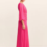 Shona Joy Aylah Balloon Sleeve Maxi Dress | Fuchsia
