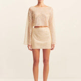 Shona Joy Everly Long Sleeve Top | Macadamia
