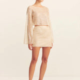 Shona Joy Everly Long Sleeve Top | Macadamia