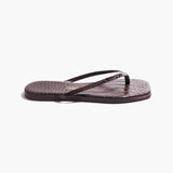 TKEES Square Toe Lily | Carob Croc