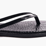 TKEES Square Toe Lily | Sable Croc