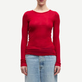 Samsoe Samsoe Sadou T-Shirt Long Sleeve | Haute Red