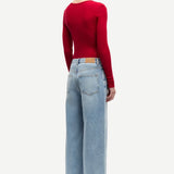 Samsoe Samsoe Sadou T-Shirt Long Sleeve | Haute Red