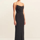 Shona Joy Houston Lace Back Maxi Dress | Noir Polka