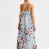 Morrison Mae Linen Strapless Dress | Sky