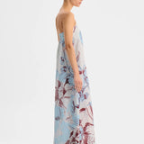 Morrison Mae Linen Strapless Dress | Sky