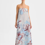 Morrison Mae Linen Strapless Dress | Sky