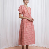 LOVAAN Boehm Dress | Tiny Rose Print