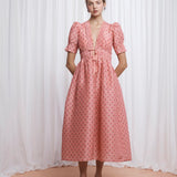 LOVAAN Boehm Dress | Tiny Rose Print