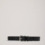 A Emery Leroy Belt | Black Embossed Croc