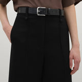 A Emery Leroy Belt | Black Embossed Croc
