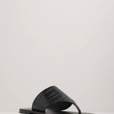 A Emery Paton Sandal | Black Embossed Croc