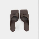 NiLS by NUDE LUCY Shiva Leather Wedge | Sumac