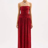 NiLS by NUDE LUCY Saffron Strapless Maxi Dress | Saffron
