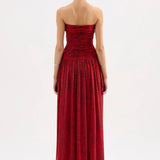 NiLS by NUDE LUCY Saffron Strapless Maxi Dress | Saffron