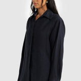 ORTC Luna Linen Shirt | French Navy (PRE-ORDER)