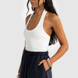 ORTC Sunday Halter Tank | White (PRE-ORDER)