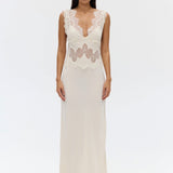 Third Form Visions Lace Floor Length Dress | Buttercream (PRE-ORDER)