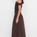 Bec + Bridge Freya Asym Maxi Dress | Dark Chocolate
