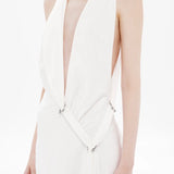 Misha The Harlow Satin Dress | Ivory