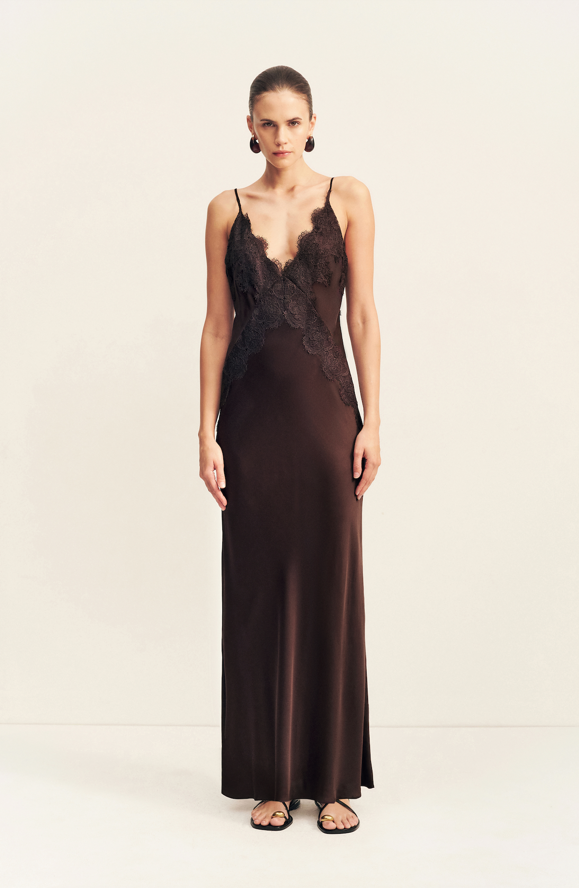 Simona Lace Slip Maxi Dress