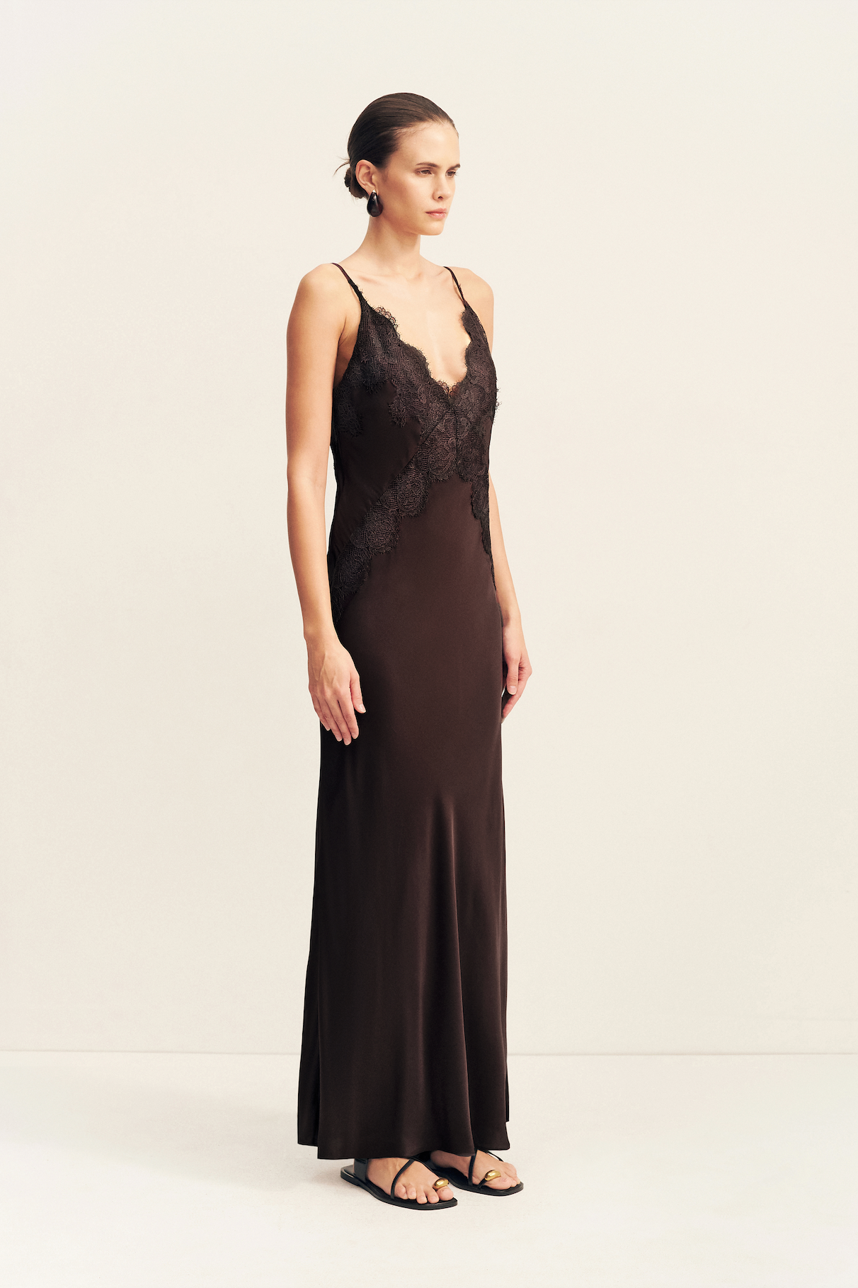 Simona Lace Slip Maxi Dress