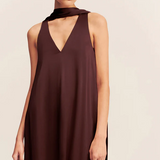 La Lune Scarf Panelled Maxi Dress