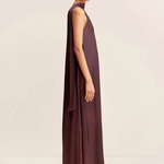 La Lune Scarf Panelled Maxi Dress