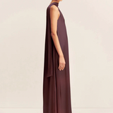 La Lune Scarf Panelled Maxi Dress