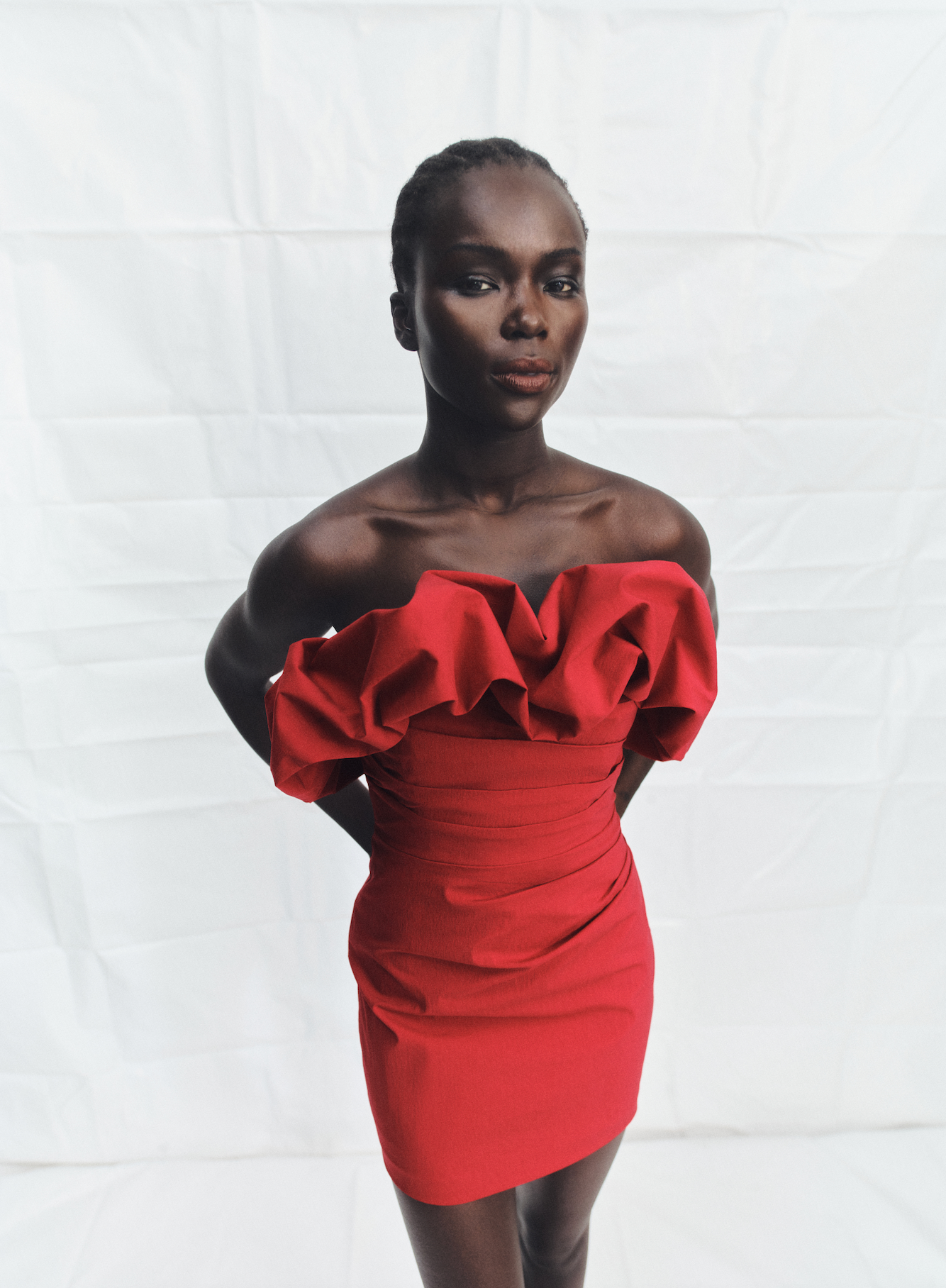 Campbell Strapless Bubble Mini Dress