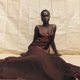 Moraya Plunged Maxi Dress