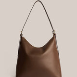 Vestirsi Harper Large Leather Hobo | Chocolate
