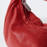 St Agni Perforated Mini Bon Bon Bag | Rosso