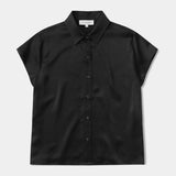 Assembly Label Karri Silk Short Sleeve Shirt | Black