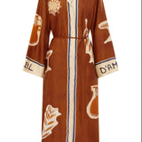 Alemais Soleil D'Amour Silk Shirtdress