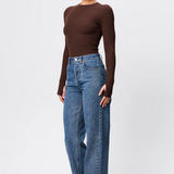 Mossman Brooklyn Top | Chocolate