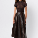 Mossman Franklin Siren Short Sleeve Top | Snake Print
