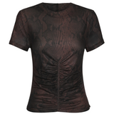 Mossman Franklin Siren Short Sleeve Top | Snake Print