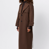 Mossman Franklin Trench Coat | Chocolate