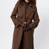 Mossman Franklin Trench Coat | Chocolate