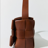 St Agni Woven Envelope Slim Tote | Chestnut