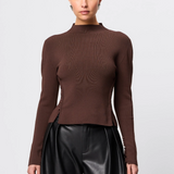 Mossman Windsor Knit Top | Chocolate