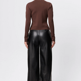 Mossman Windsor Knit Top | Chocolate