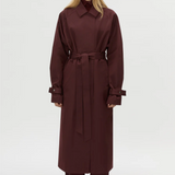 Camilla and Marc Dia Trench Coat | Burgundy