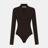 Camilla and Marc Ashlar Knit Bodysuit | Espresso