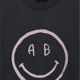 Anine Bing Cade Tee Smiley | Washed Grey